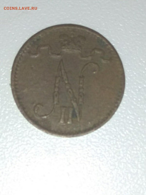 РИ. Финляндия. 1901. 1 пенни. XF до 07.05. в 16.00 - 1415928561