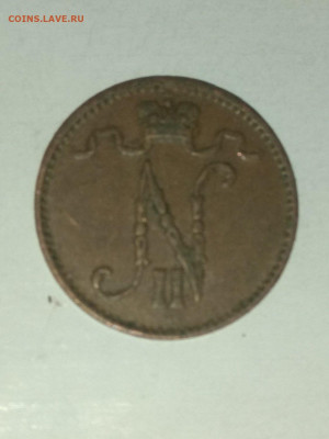 РИ. Финляндия. 1909. 1 пенни. AU до 07.05. в 16.00 - 716103520