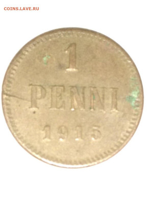 РИ. Финляндия. 1915. 1 пенни. VF до 07.05. в 16.00 - 758602021