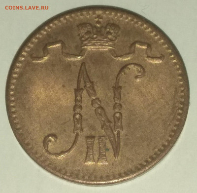 РИ. Финляндия. 1916. 1 пенни. XF до 07.05. в 16.00 - 717407482