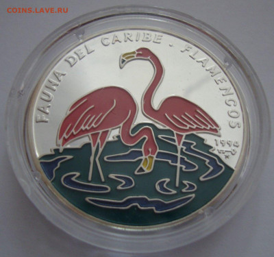 Куба. 1994. 10 песо. Фламинго. Ag999 до 11.05 в 16.00 - 962983195