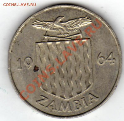 ЗАМБИЯ ШИЛЛИНГ 1964 ПТИЦА-НОСОРОГ ДО 05.09.11 В 22.00 (345) - img492
