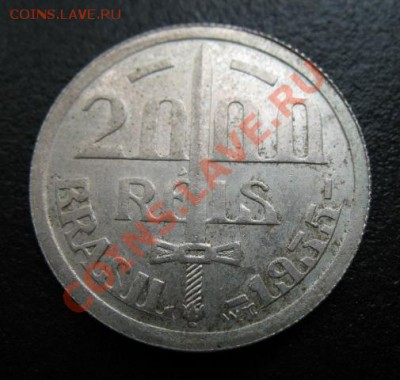 1935 г, Бразилия, 2000 R, серебро, до 06.09 в 21-00 мск - 35 браз а