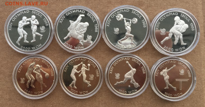 Южная Корея 1000 и 2000 вон 1986 1987 1988 Олимпийские игры - IMG_1344.JPG