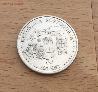 Португалия 200 эскудо 1999 Открытие Бразилии Корабль - IMG_1255.JPG