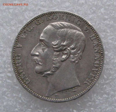 Королевство Ганновер. Георг V. 1 ТАЛЕР 1864 года. - 1тлГ1864 (2).JPG