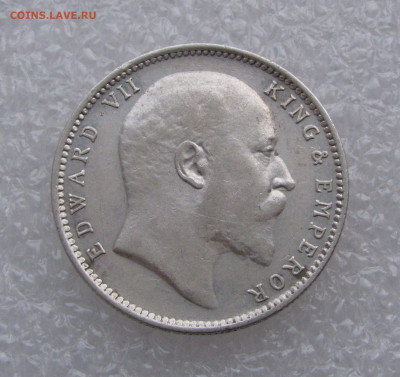 Индия - Британская. Король Эдуард VII. 1 РУПИЯ 1904 года - 1рп1904 (2).JPG