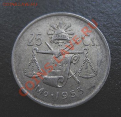 1953 г, Мексика, 25 с, до 06.09 в 21-00 мск - 53 мекс 25