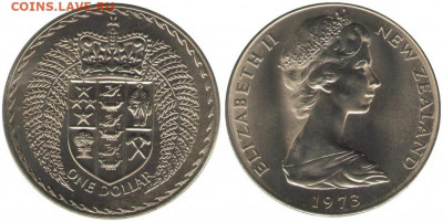 Крона Шайба Новая Зеландия 1$ доллар 1973 - krona_shajba_novaja_zelandija_1_dollar_1973