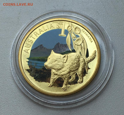 Австралия 1$ доллар 2009 Тасмания Тасманийский дьявол фауна - avstralija_1_dollar_2009_tasmanija_tasmanijskij_djavol_zhivotnye_fauna_emal_shtaty_i_territorii (2)