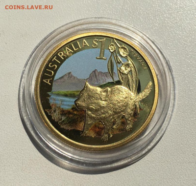 Австралия 1$ доллар 2009 Тасмания Тасманийский дьявол фауна - avstralija_1_dollar_2009_tasmanija_tasmanijskij_djavol_zhivotnye_fauna_emal_shtaty_i_territorii