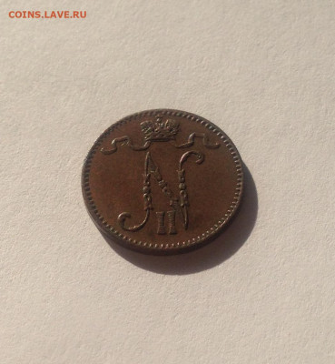 1 пенни Русская Финляндия 1899г., отличная,  до 16.05.20г. - 1p99-1