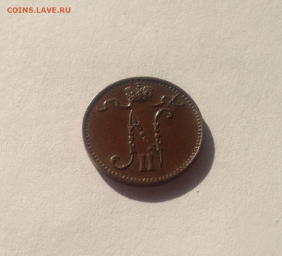 1 пенни Русская Финляндия 1903г., отличная,  до 16.05.20г. - 1p3б-1