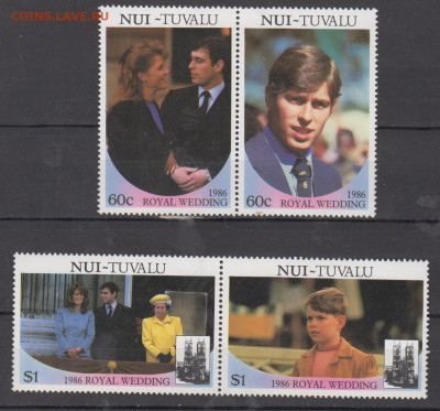 NUI Тувалу 1986 Английская королевская семья 4м до 17 05 - 105