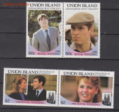 UNION ISLAND 1986 Английская королевская семья 4м до 17 05 - 117