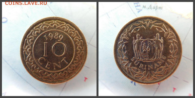Суринам 10 центов, 1989 - 9