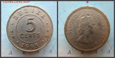 Белиз 5 центов, 1993 - 19