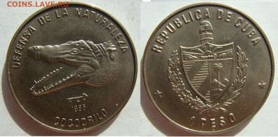 Куба.1985.1 песо.Голова Алегатора UNC KM#124 до 17.05в22.00 - 830961532