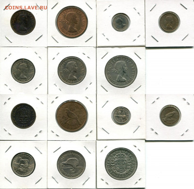 Н.Зеландия подборка 1956-1965 до 17.05.20 22-00 мск - N.Zealand 1956-1965 dif.
