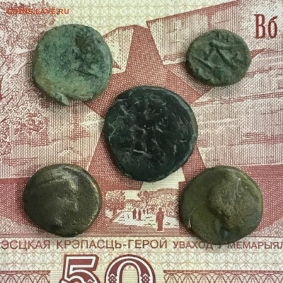Античные разные 5 монет. До 22:00 20.05.20 - A381E037-73F7-4F4C-B146-897F866697E8