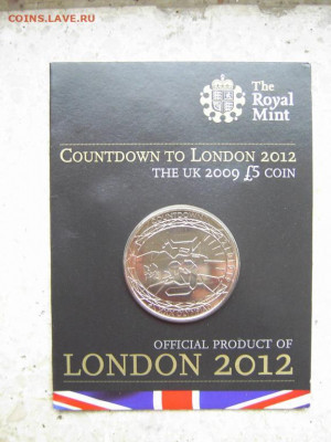 Великобритания 5 фунтов 2009 UNC Плавание Олимпиада Лондон - krona_shajba_velikobritanija_5_funtov_2009_unc_plavanie_olimpiada_london_2012_olimpijski_igry_blister