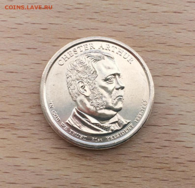 США 1 доллар 2012 двор D Президент США Честер Алан Артур - ssha_1_dollar_2012_dvor_d_prezident_ssha_chester_alan_artur