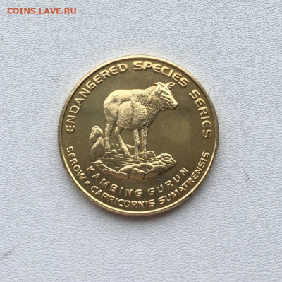 Малайзия 25 сенов 2003 Вымирающие виды Cуматранский козел - malajzija_25_senov_sen_2003_vymirajushchie_vidy_cumatranskij_kozel_zhivotnye_fauna