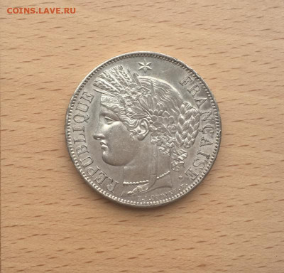 Франция 5 франков 1851 Серебро богиня Церера - francija_5_frankov_1851_serebro_xf_aunc_krona_shajba_boginja_cerera (1)