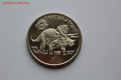 Эритрея 1 доллар 1997 Трицератопс до 18.05 - IMG_0537.JPG