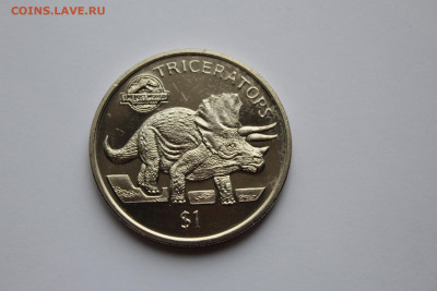 Эритрея 1 доллар 1997 Трицератопс до 18.05 - IMG_0532.JPG
