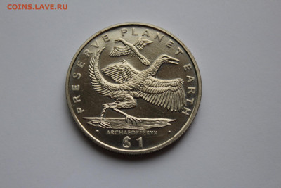 Либерия 1 доллар 1994 Археоптерикс до 18.05 - IMG_0578.JPG