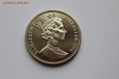 Гибралтар 1 крона 1994 Слоны UNC до 18.05 - IMG_0517.JPG