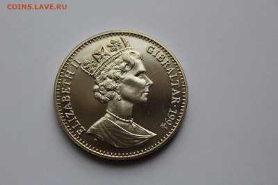 Гибралтар 1 крона 1994 Слоны UNC до 18.05 - IMG_0514.JPG