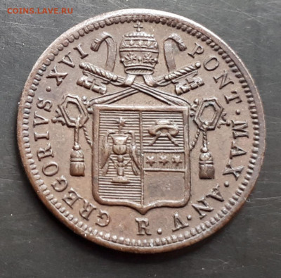 2 байокко (байоччо)1835 г. Сохран. - 8