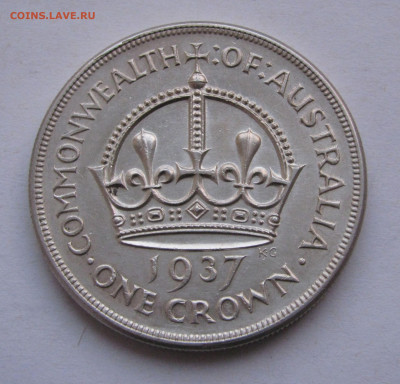 Австралия. Король Георг VI. 1 КРОНА 1937 года. UNC. - 1Крона1937 (3).JPG
