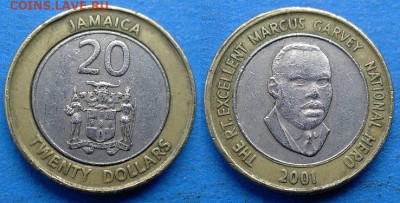 Ямайка - 20 долларов 2001 года (БИМ) до 23.05 - Ямайка 20 долларов, 2001