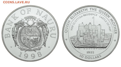 Науру. 10 долларов 1998 г. Proof. Замок Мэй. До 23.05.20. - Р290.JPG