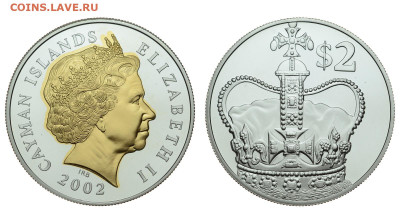Каймановы о-ва. 2 фунта 2002 г. Proof. До 23.05.20. - Р264.JPG