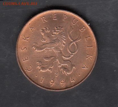 Чехия 1994 10 крон без оборота до 22 05 - 20а