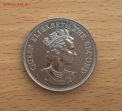 Гренада 10$ долларов 1985 Королевский визит UNC Крона Шайба - IMG_1690.JPG