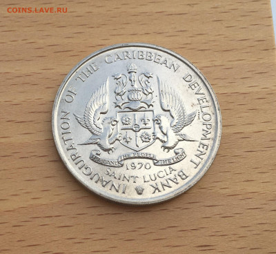 Сент-Люсия 4 доллара 1970 ФАО FAO UNC Санта Лючия Крона Шайб - IMG_1703.JPG