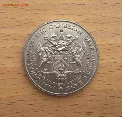 Сент-Китс и Невис 4$ доллара 1970 ФАО FAO UNC Сент-Кристофер - IMG_1725.JPG