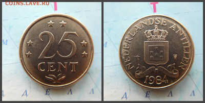 Нидерландские Антильские острова 25 центов, 1984 - 9