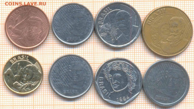 Бразилия 8 монет , до 24.05.2020 г. 22.00 по Москве - Бразилия 8 монет1 925