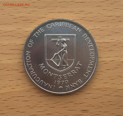 Монтсеррат 4$ доллара 1970 ФАО FAO UNC Крона Шайба - IMG_1750.JPG
