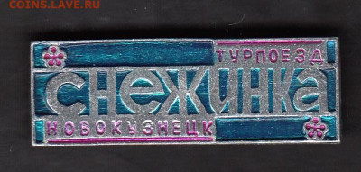 СССР значки турпоезд Снежинка до 25 05 - 28