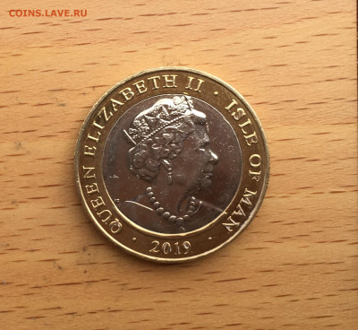 биметалл Остров Мэн 2 фунта 2019 Король Георг VI День Д - IMG_1870.JPG