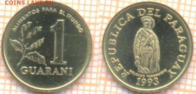 Парагвай 1 гуарани 1993 г., до 25.05.2020 г. 22.00 по Москве - Парагвай 1 гуарани 1993 951
