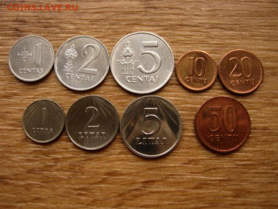 Литва набор из 9 монет 1991 с 5 лит до 22.05.20 в 22.00 М - IMG_6275.JPG