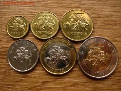Литва набор из 6 монет 1999-2002 до 22.05.20 в 22.00 М - IMG_6282.JPG